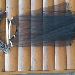 💋 Victoria’s Secret BLACK SHEER NET Midi Skirt P/S  EPLC